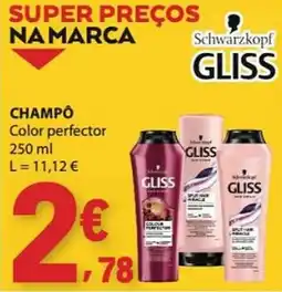 E.Leclerc Schwarzkopf Gliss champô color perfector promoção