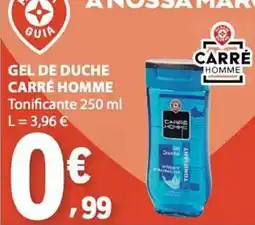 E.Leclerc Gel de duche carré homme promoção