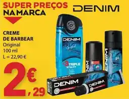 E.Leclerc Creme de barbear original denim promoção
