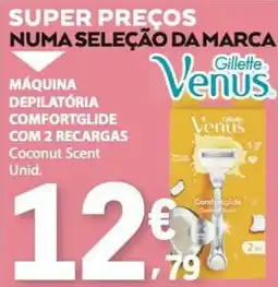 E.Leclerc Máquina depilatória comfortglide gillette venus promoção