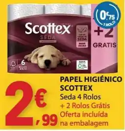 E.Leclerc Papel higiênico scottex seda 4 rolos promoção