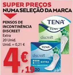 E.Leclerc pensos de incontinência discreet promoção