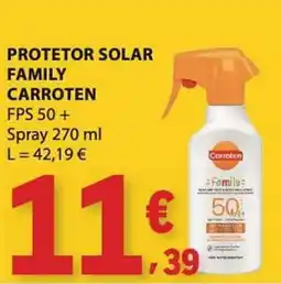 E.Leclerc Protetor solar family caroten promoção