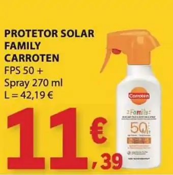 E.Leclerc Protetor solar family caroten promoção