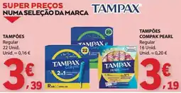 E.Leclerc tampax tampões compak regular promoção