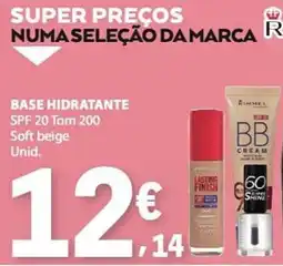 E.Leclerc Base hidratante spf 20 tom 200 soft beige promoção