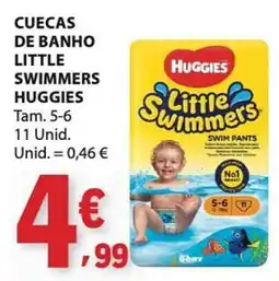 E.Leclerc Cuecas de banho little swimmers huggies promoção