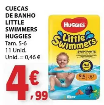 E.Leclerc Cuecas de banho little swimmers huggies promoção