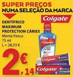 E.Leclerc Dentífrico colgate maximum protection cáries promoção