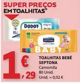 E.Leclerc toalhitas bebé septona promoção