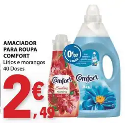 E.Leclerc Amaciador para roupa comfort lírios e morangos promoção