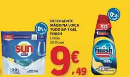 E.Leclerc Detergente máquina loiça tudo em 1 gel finish limão promoção