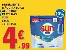 E.Leclerc Detergente máquina loiça all in one pastilhas sun limão promoção