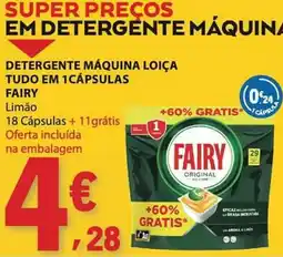E.Leclerc Detergente máquina loja fairy limão promoção