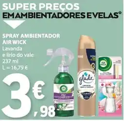 E.Leclerc spray ambientador air wick lavanda e lírio do vale promoção