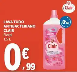 E.Leclerc lava tudo antibacteriano clair floral promoção