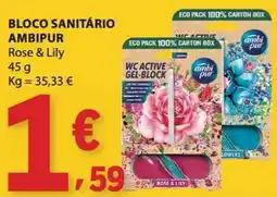 E.Leclerc Bloco sanitário ambipur rose & lily promoção