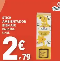 E.Leclerc stick ambientador bien air baunilha promoção