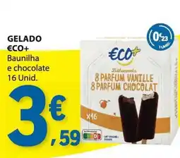 E.Leclerc Gelado eco+ baunilha e chocolate promoção
