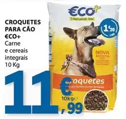 E.Leclerc Croquetes para cão eco+ carne e cereais integrais promoção