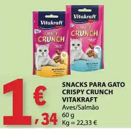 E.Leclerc Snacks para gato crispy crunch vitakraft promoção