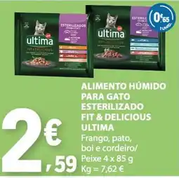 E.Leclerc Alimento húmido para gato esterilizado fit & delicious ultima promoção