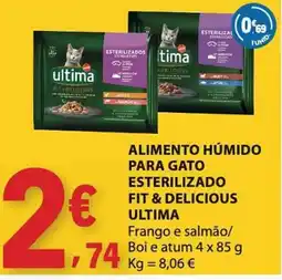 E.Leclerc Alimento húmido para gato esterilizado fit & delicious ultima promoção