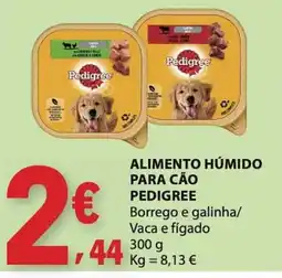 E.Leclerc Alimento húmido para cão pedigree borrego e galinha/vaca e fígado promoção