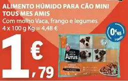 E.Leclerc Alimento húmido para cão mini tous mes amis promoção