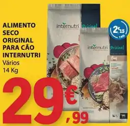 E.Leclerc alimento seco original para cão internutri promoção
