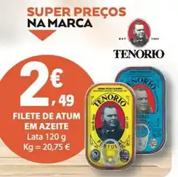 E.Leclerc filete de atum em azeite tenorio promoção