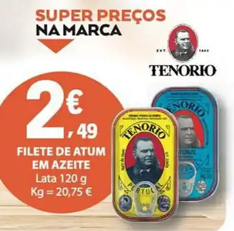 E.Leclerc filete de atum em azeite tenorio promoção