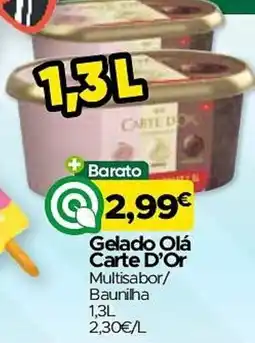 Supermercados Preços Baixos Gelado Olá Carte D'Or Multisabor/ Baunilha promoção