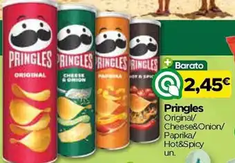 Pringles Original/Cheese&Onion/Paprika/Hot&Spicy un.