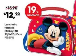 Americana Lancheira térmica Mickey 3D promoção