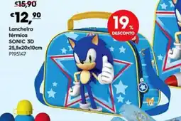 Americana Lancheira térmica sonic 3d promoção