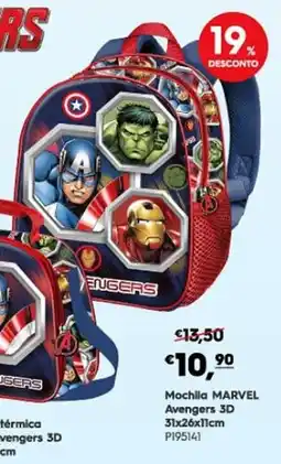 Americana Mochila marvel avengers 3d promoção