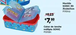 Americana Caixa de lanche múltipla sonic promoção