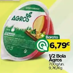 Supermercados Preços Baixos 1/2 Bola Agros promoção