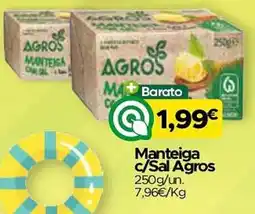 Supermercados Preços Baixos Manteiga c/Sal Agros promoção