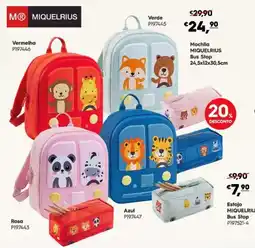 Americana Mochila miquelrius bus stop promoção