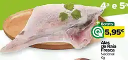 Supermercados Preços Baixos Alas de Raia Fresca Nacional promoção