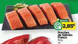 Supermercados Preços Baixos Porções de Salmão Fresco promoção