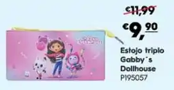Americana Estojo triplo Gabby's Dollhouse promoção