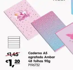 Americana Caderno A5 agrafado Ambar promoção