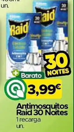 Supermercados Preços Baixos Antimosquitos Raid 30 Noites promoção