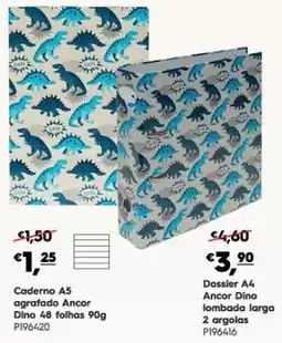 Americana Caderno A5 agramado Ancor Dino promoção