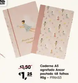 Americana Caderno A5 agrafado Ancor promoção