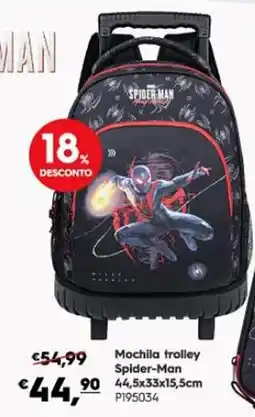 Americana Mochila trolley Spider-Man promoção