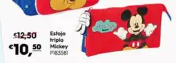Americana Estojo triplo Mickey promoção